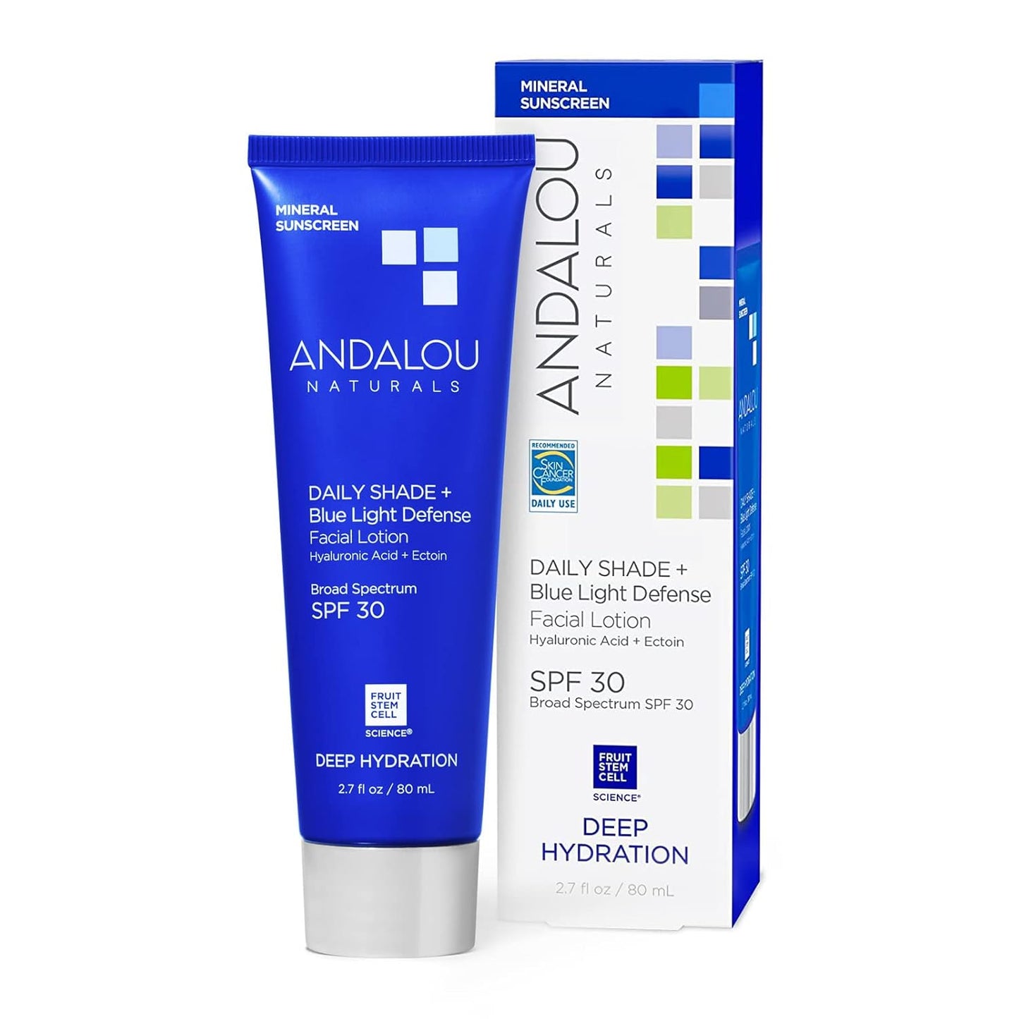 Andalou Naturals Deep Hydration Daily Shade SPF 30, 2.7 fl oz - Gluten-Free Sunscreen