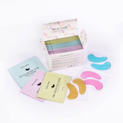 PEAUAMIE Puffiness & Dark Circle & Wrinkle Eye Mask Set - 30 Pairs