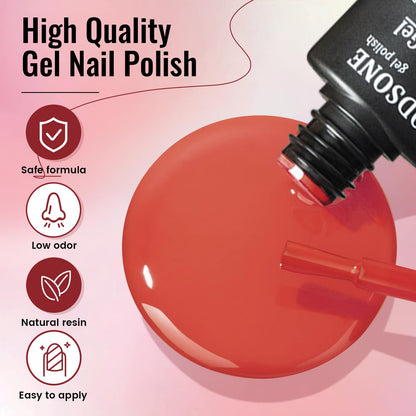 JODSONE Gel Nail Polish Kit with U V Light 32 Colors Gel Polish Nail