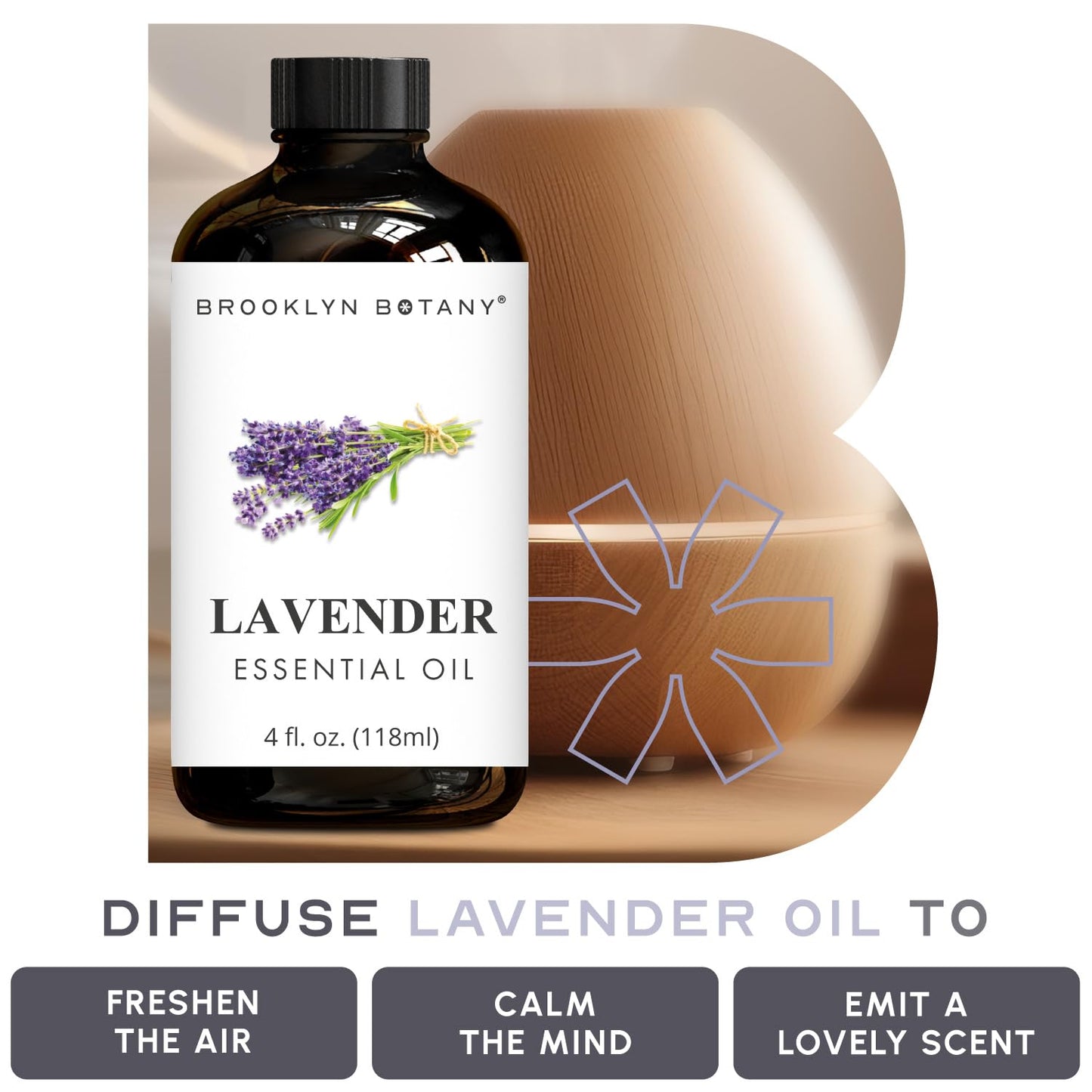 Lavender Essential Oil - Huge 4 Fl Oz - 100% Pure and Natural - Premium Grade