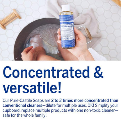DR. BRONNER'S 18-in-1 Hemp Peppermint Pure-Castile Soap