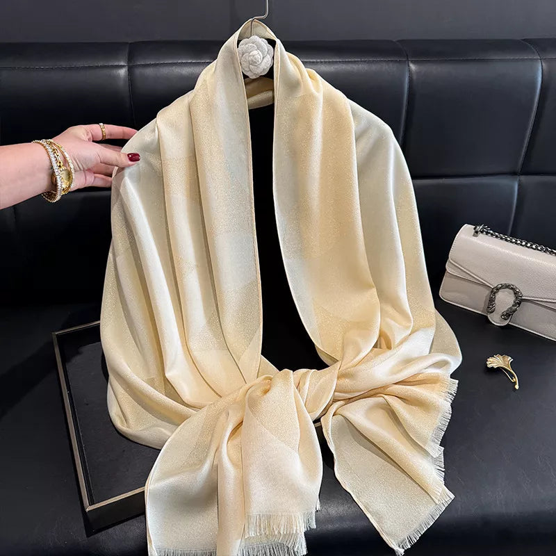 Lightweight Raw Hem Scarf