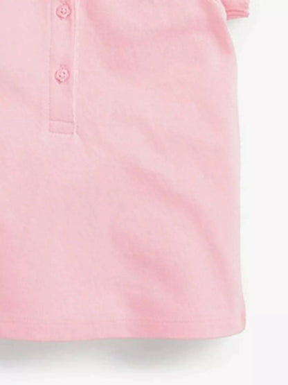 Children's Button Detail Short Sleeve Polo