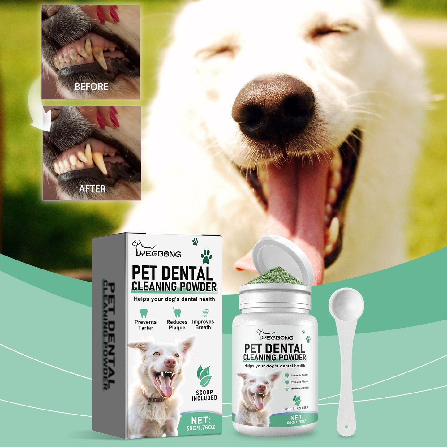 Dog Tooth Cleaning Powder