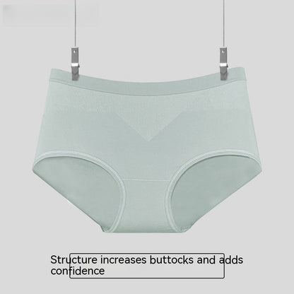 Summer High Elastic Antibacterial Women's Mid Waist Seamless Briefs Women's One-piece Seamless Silk Underwear