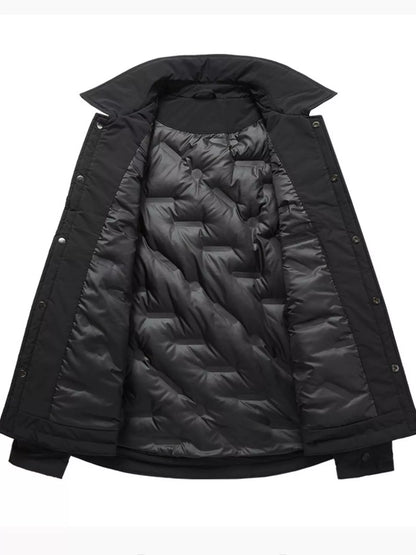 Men's Plus Size Casual Snap-Down Lightweight Jacket