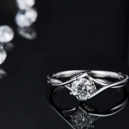Moissanite 925 Sterling Silver Ring