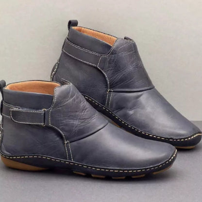 PU Leather Ankle Boots