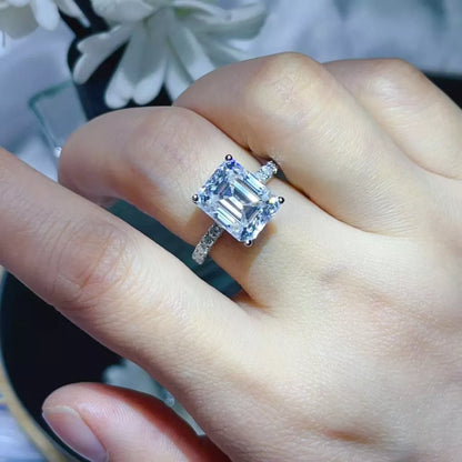 5 Carat Moissanite 925 Sterling Silver Ring