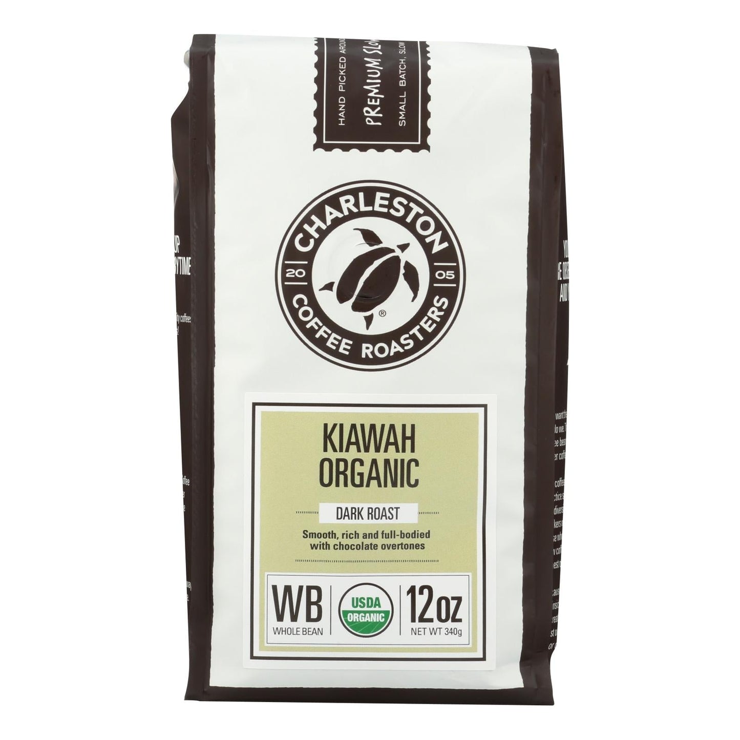 Charleston Coffee Roasters Kiawah Whole Bean Coffee, (Pack of 6) 12 Oz Bags