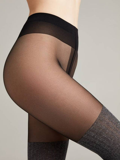 Conte Demi 60 Den - Fantasy Opaque Women's Tights with Imitation Mélange Golfs (13С-71СП)