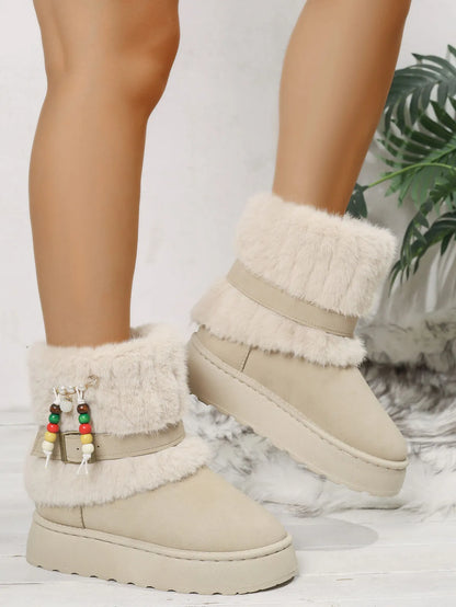 Round Toe Platform Boots
