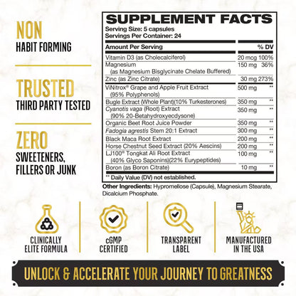 13-in-1 Male Maca Capsules 120 Capsules