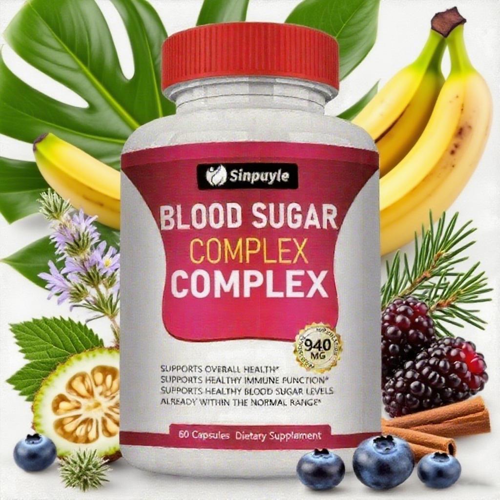 Blood Sugar Complex With Cinnamon, Chromium And Mulberry - 20 Active Ingredients, 60 Capsules - Supports Healthy Blood Sugar Levels