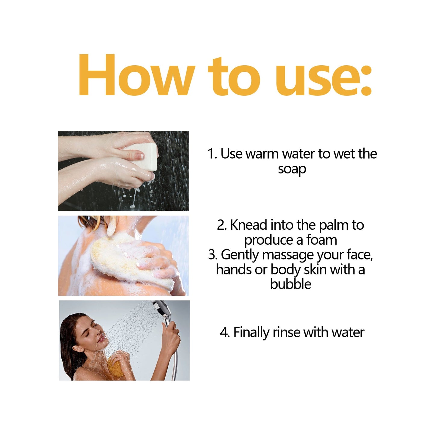 EELHOE Turmeric & Kojic Acid Soap, Gently Clean Face Fade Spots Brighten Skin Tone Moisturize And Moisturize Even Skin Tone