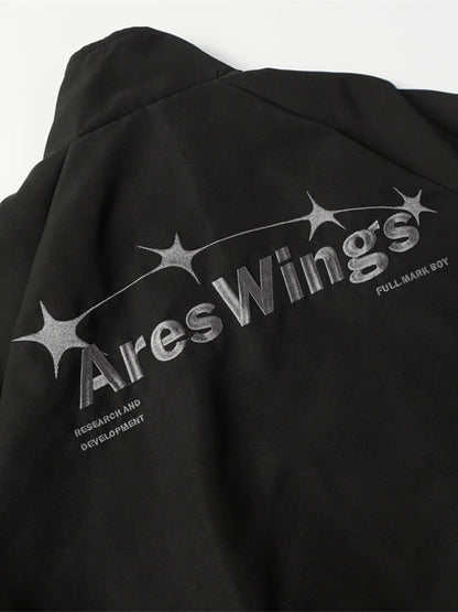 Men's Star Pattern Zip-Up Jacket