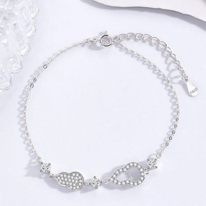 Zircon Gourd Adjustable Bracelet