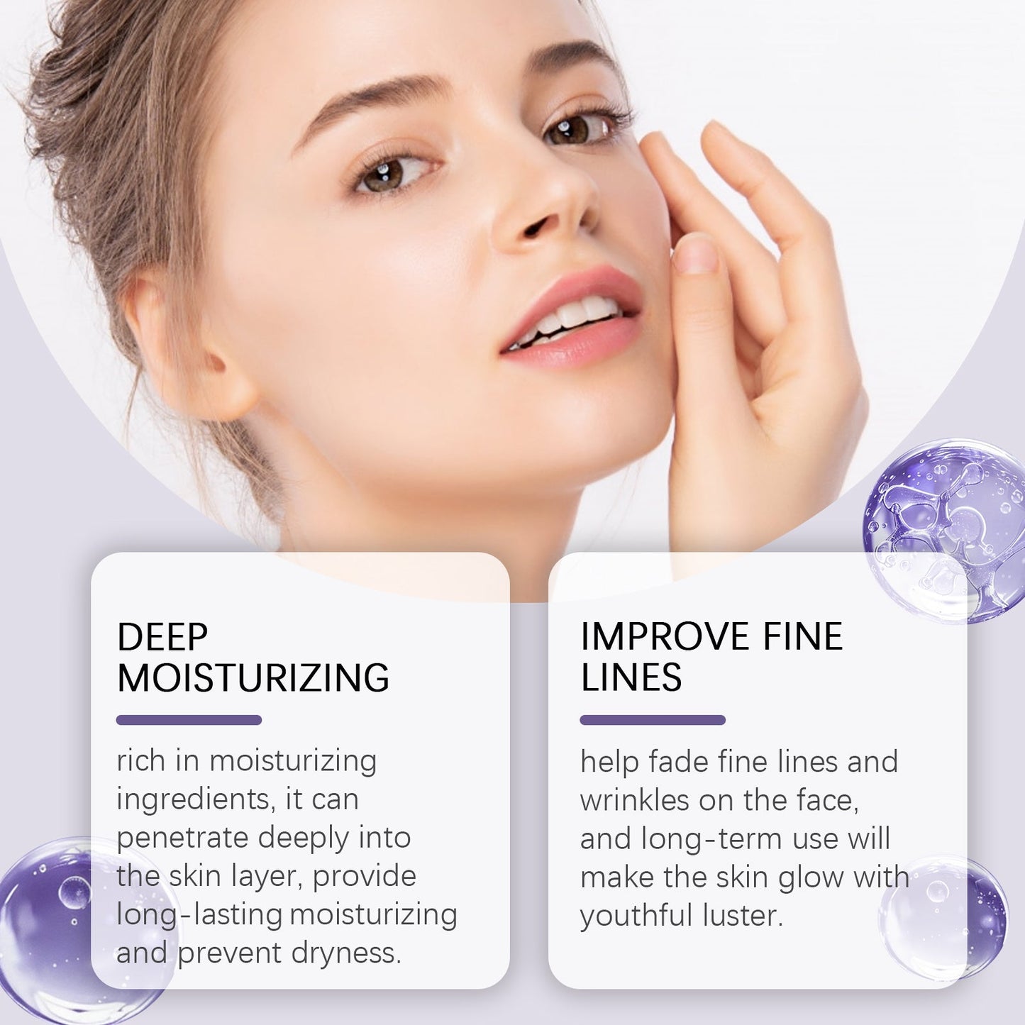 West&Month Hydrating Face Cream Hyaluronic Acid Facial Skin Moisturizing And Hydrating With Massage Skin Cream