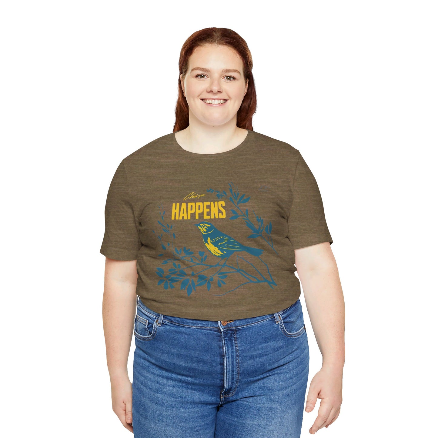 TS-031ML-24 Bird Lover Sparrow Art T Shirt