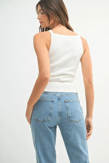 MABLE Ribbed Knit Tank