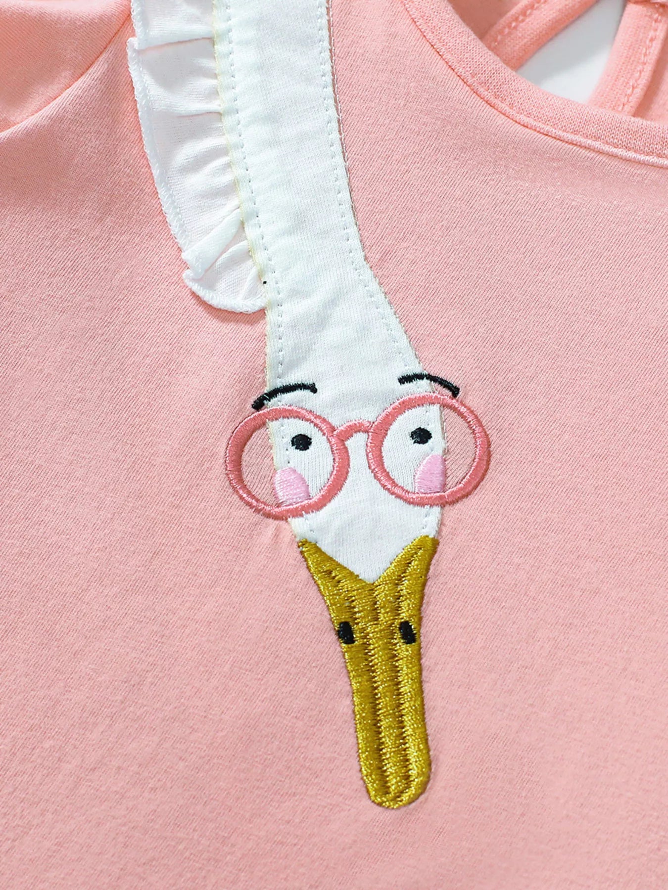Children's Goose Ruffle Sleeve Dress