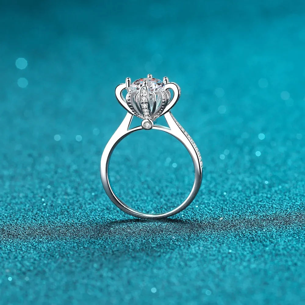 1 Carat Moissanite 925 Sterling Silver Ring