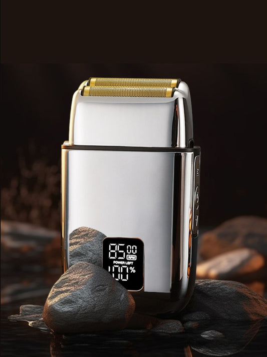 Rechargeable Electric Foil Shaver with Digital Display
