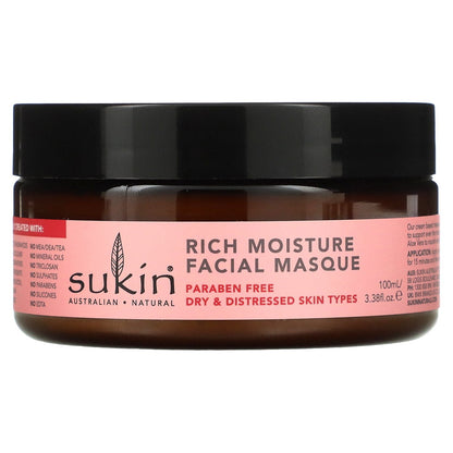 Sukin Facial Mask: Richly Moisturizing Rosehip Extract - 3.38 Fl Oz