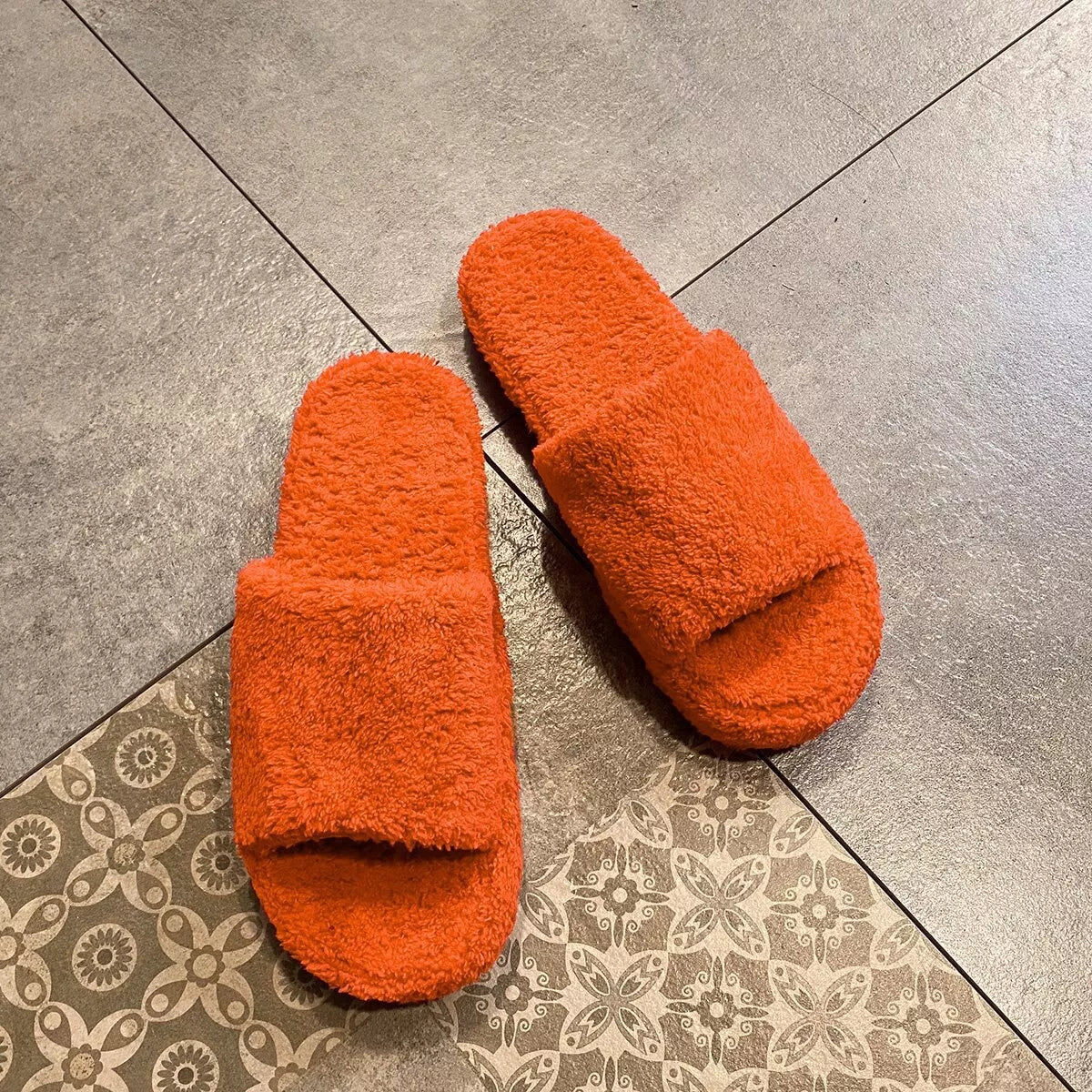 Open Toe Platform Slippers