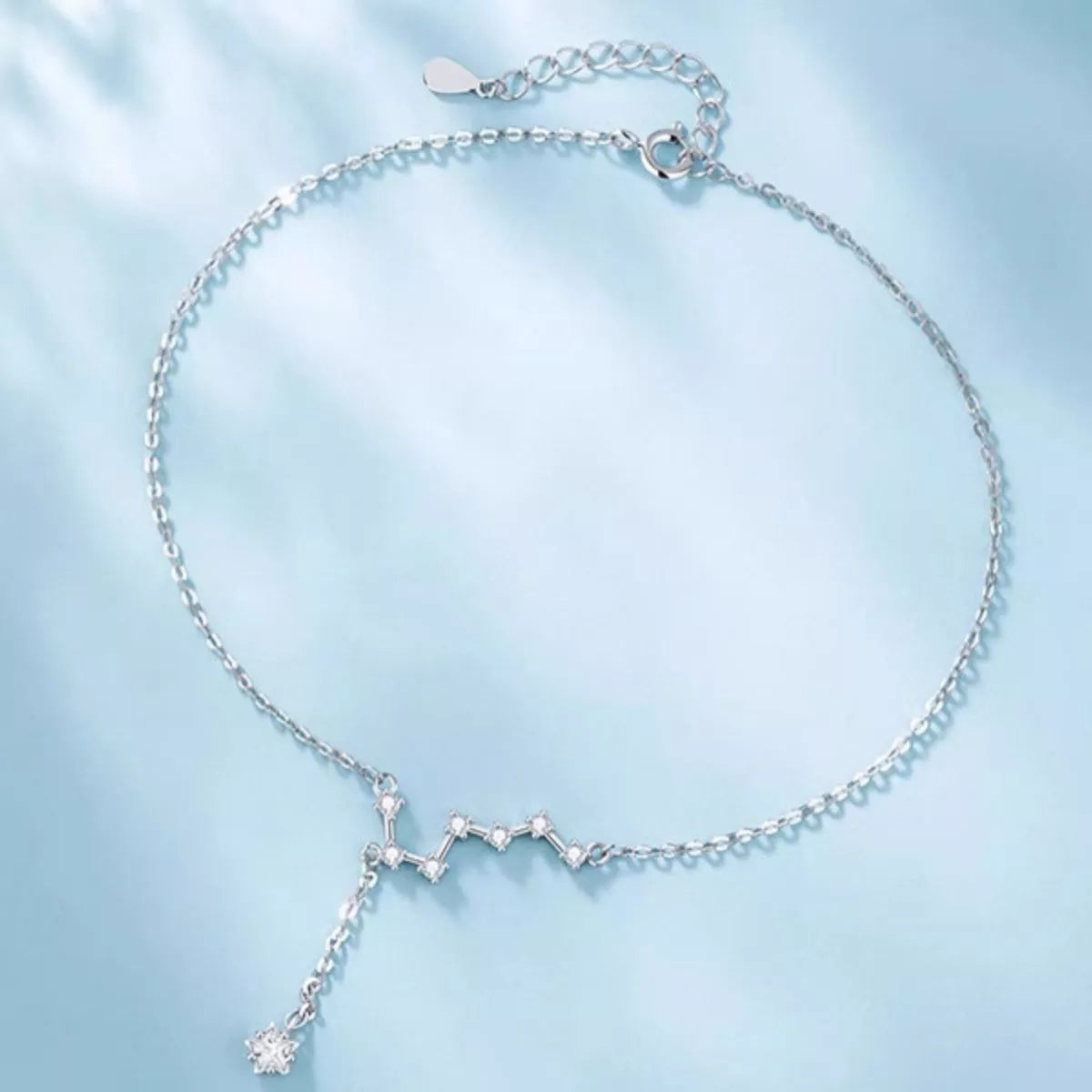 925 Sterling Silver Zircon Anklet Bracelets