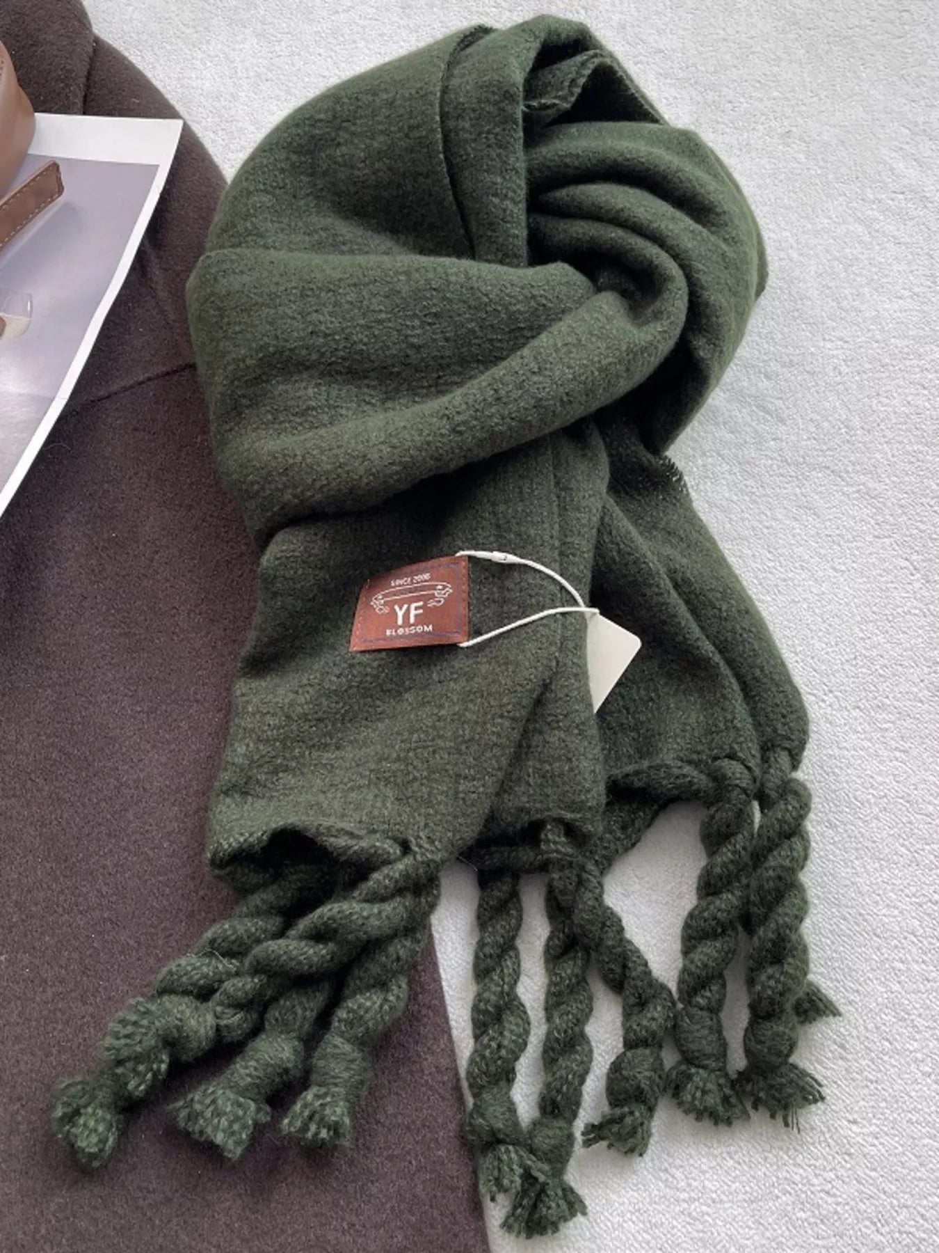 Knitted Tassel Scarf
