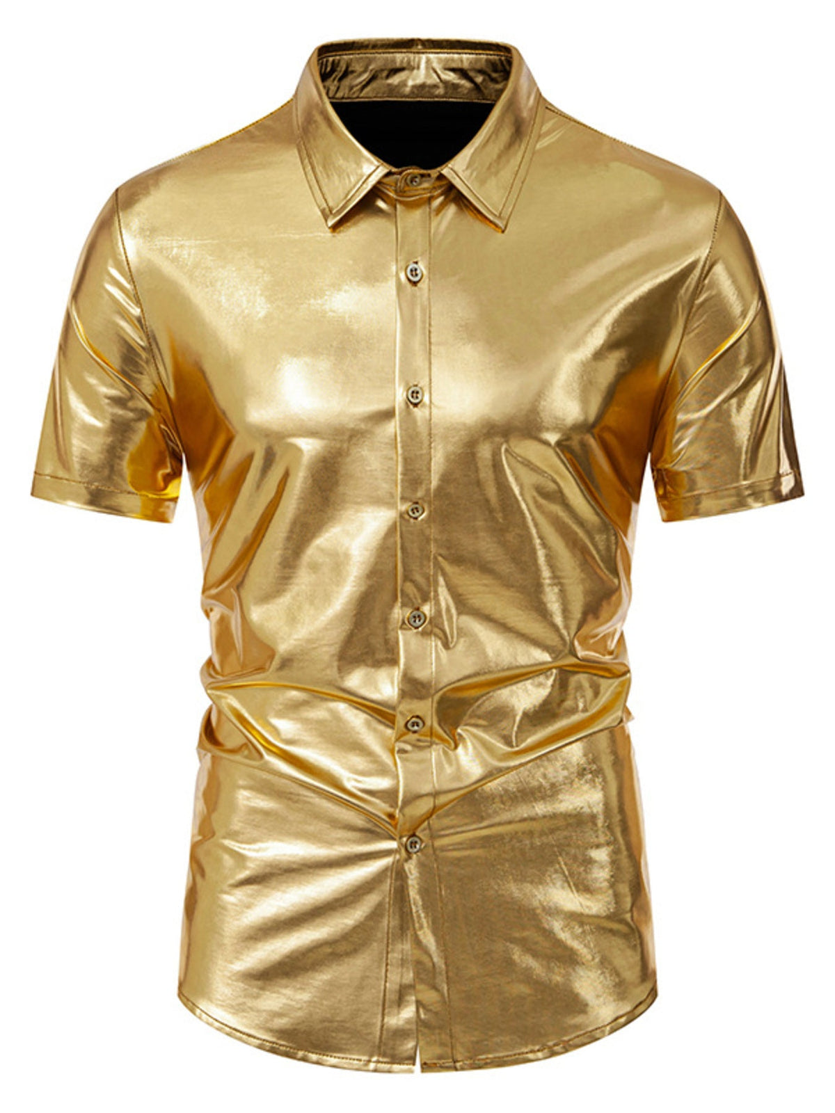 Men's Button Up Short Sleeve Shirt