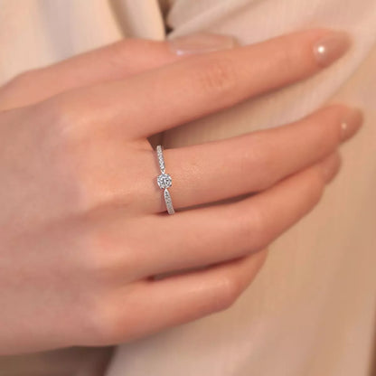 1 Carat 925 Sterling Silver Moissanite Ring