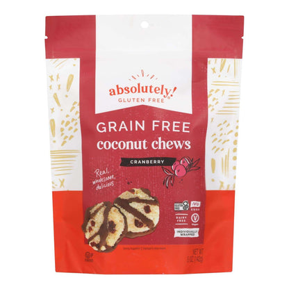 Absolutely Gluten Free Chews: Coconut, Cranberry & 5 Oz (Pack of 12)