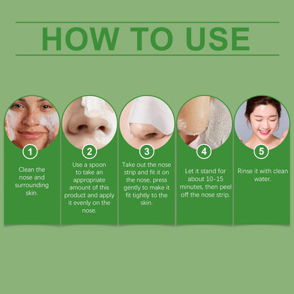 OUHOE Blackhead Nose Mask Set, Gently Cleanses Blackheads And Tightenes Pores With A Nose Mask