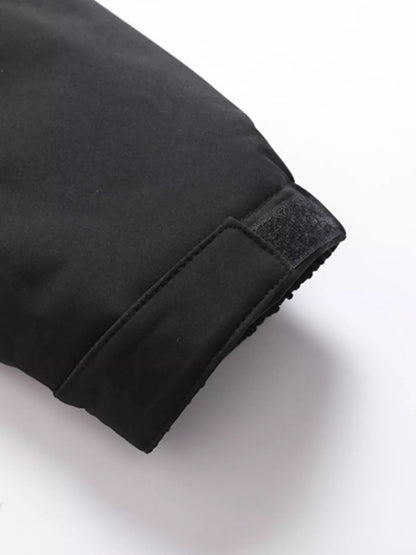 Men's Plus Size Fur Hooded Winter Parka Coat