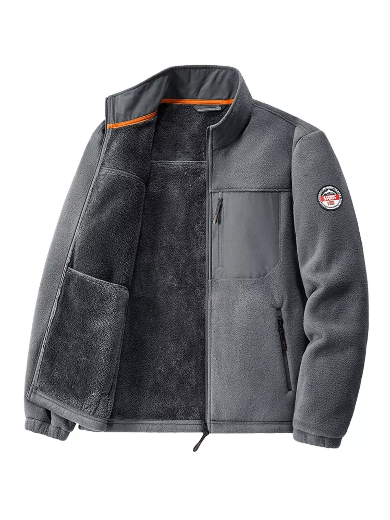 Men's Plus Size Warm Fleece Outdoor Jacket