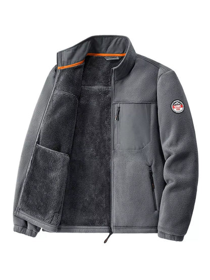 Men's Plus Size Warm Fleece Outdoor Jacket