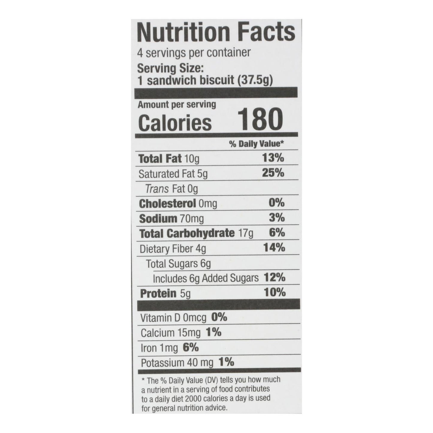 Olyra Breakfast Sandwich Biscuit Dark Chocolate - 5.3 Oz (Pack of 6)