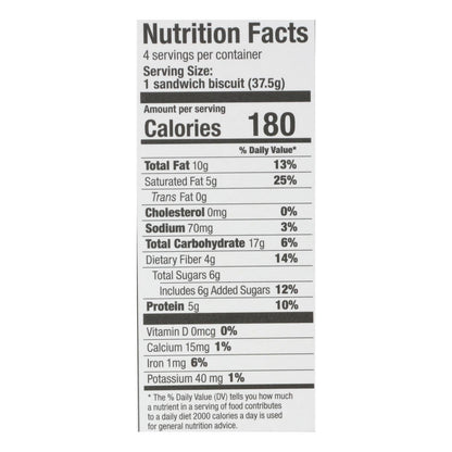 Olyra Breakfast Sandwich Biscuit Dark Chocolate - 5.3 Oz (Pack of 6)