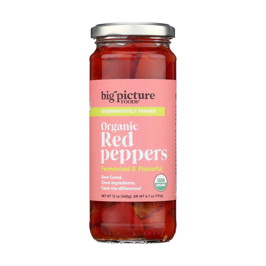 Big Picture Foods - Organic Red Pepper Strips, 12 oz (Pack of 8) - GMO Free