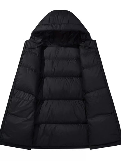 Men's Full Size Warm Padded Hooded Puffer Jacket Plus Size