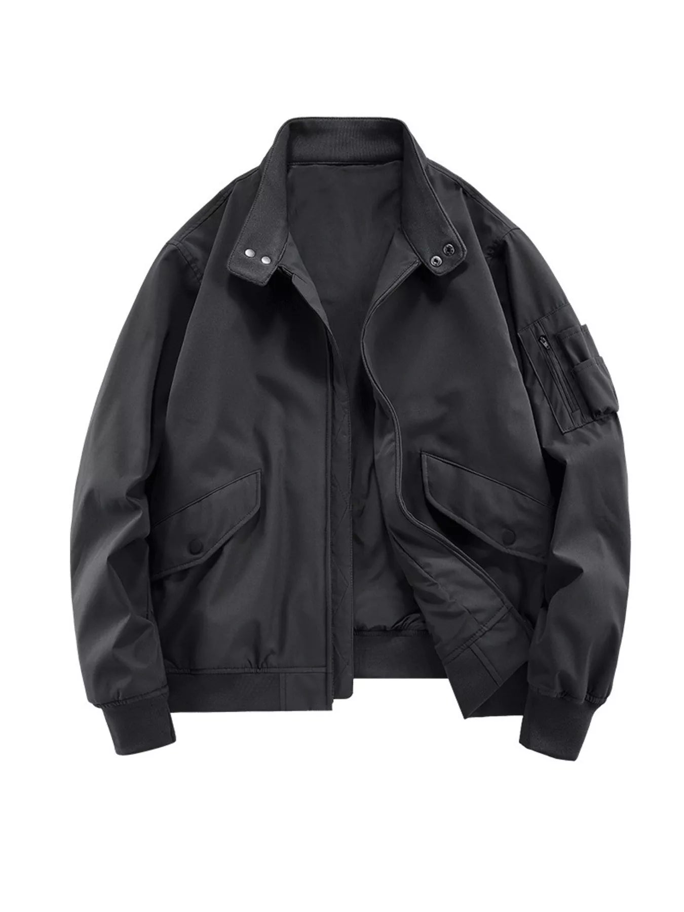 Men's Plus Size Casual Lightweight Zip Up Jacket