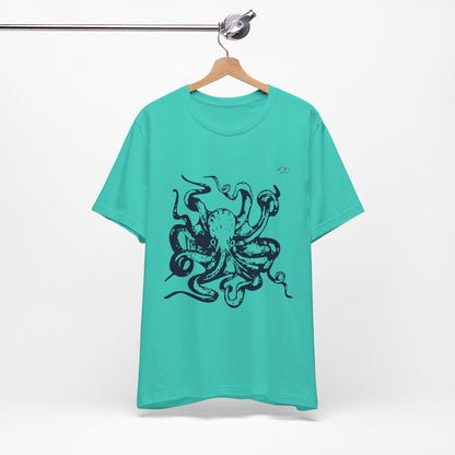 TS-034ML-24 Octopus T-Shirt Ocean Lover Octopus Art Design