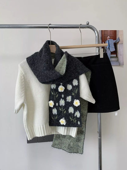 Floral Soft Winter Scarf