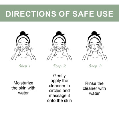 Hoygi Pore Deep Cleansing Foam, Deep Clean Facial Skin Shine Bright Moist Blain To Imprint Clear Water