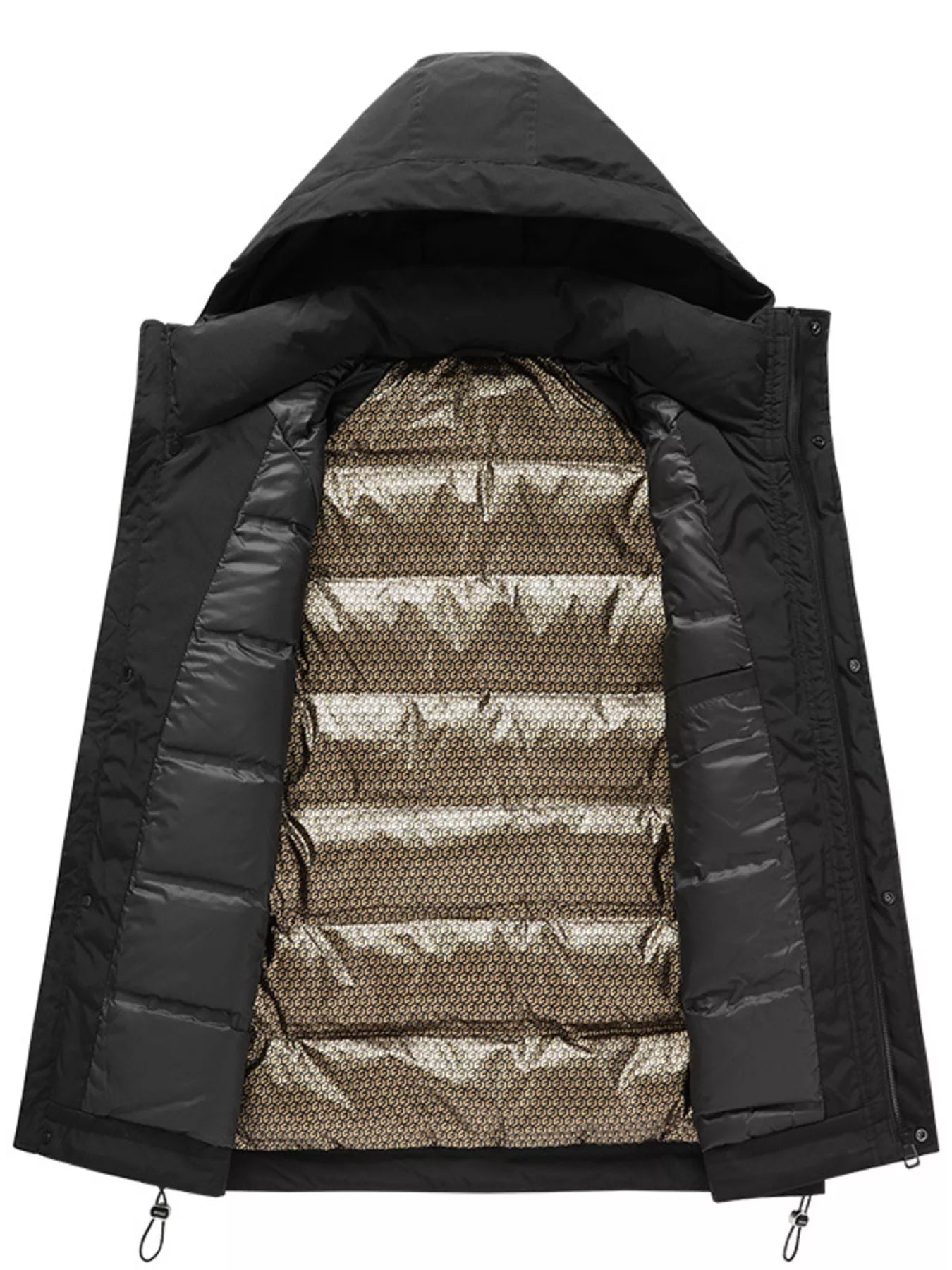 Men's Plus Size Hooded Padded Puffer Jacket