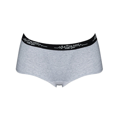 Summer High Waist Thin Japanese Style Panties Sports Hip Lifting Solid Color