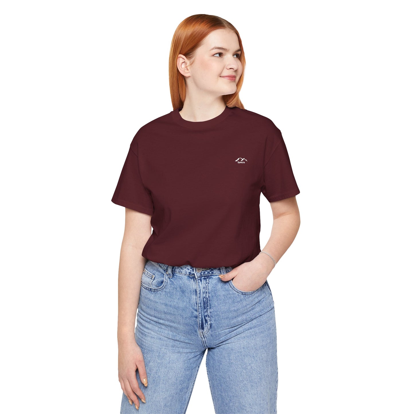 TS-090BN-24 Unisex Brown Shades T-shirt for Women and Men Casual Wear