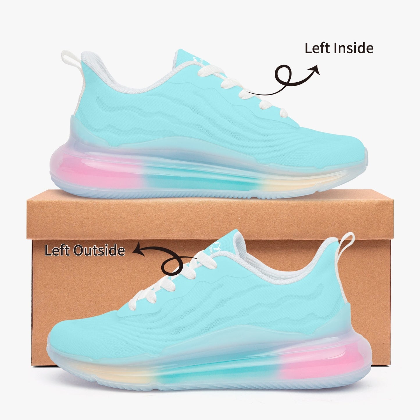 SHO-008BLU-24 Lightweight Air Cushion Sneakers